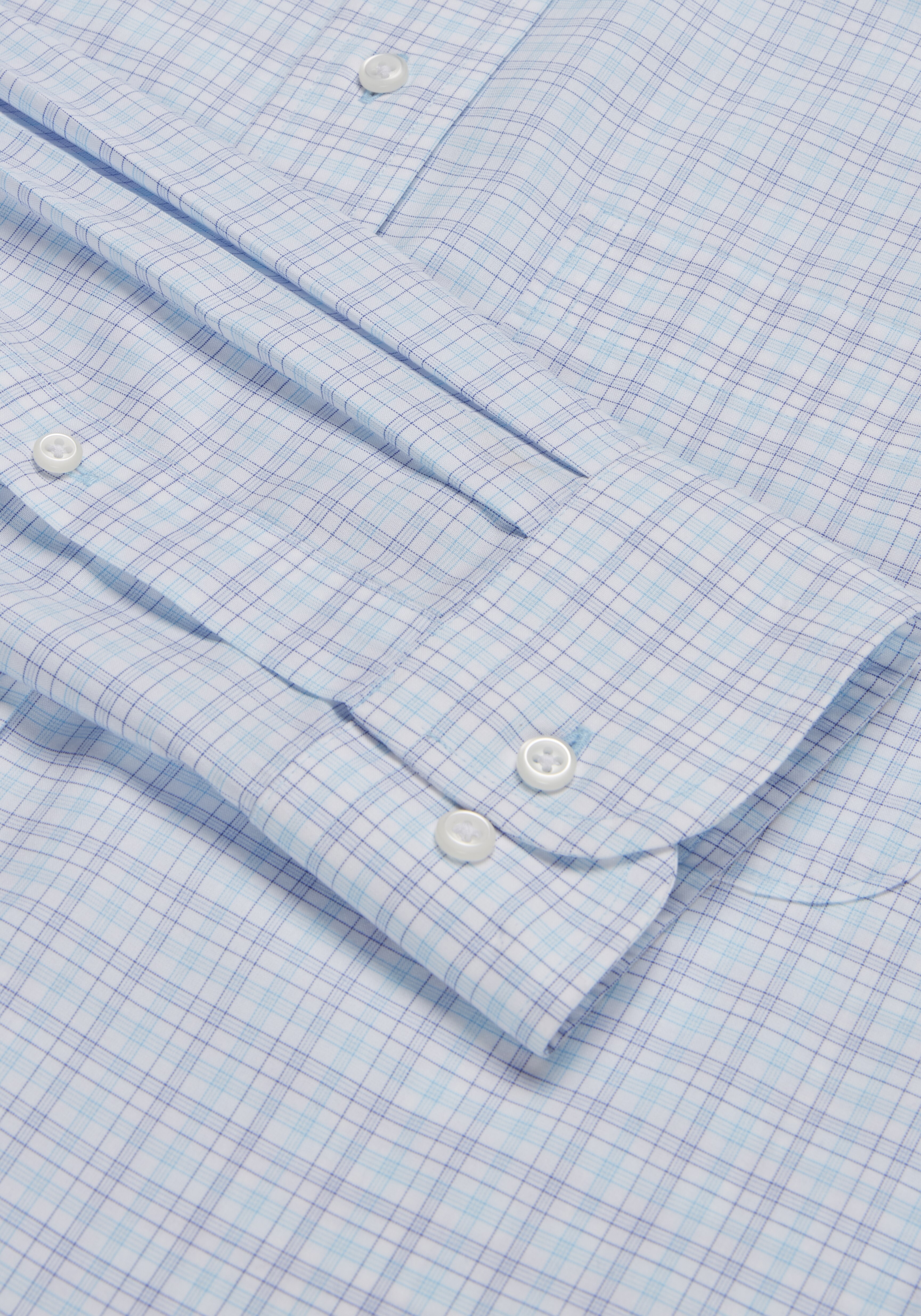 Traveler Collection Tailored Fit Button-Down Collar Plaid Dress Shirt