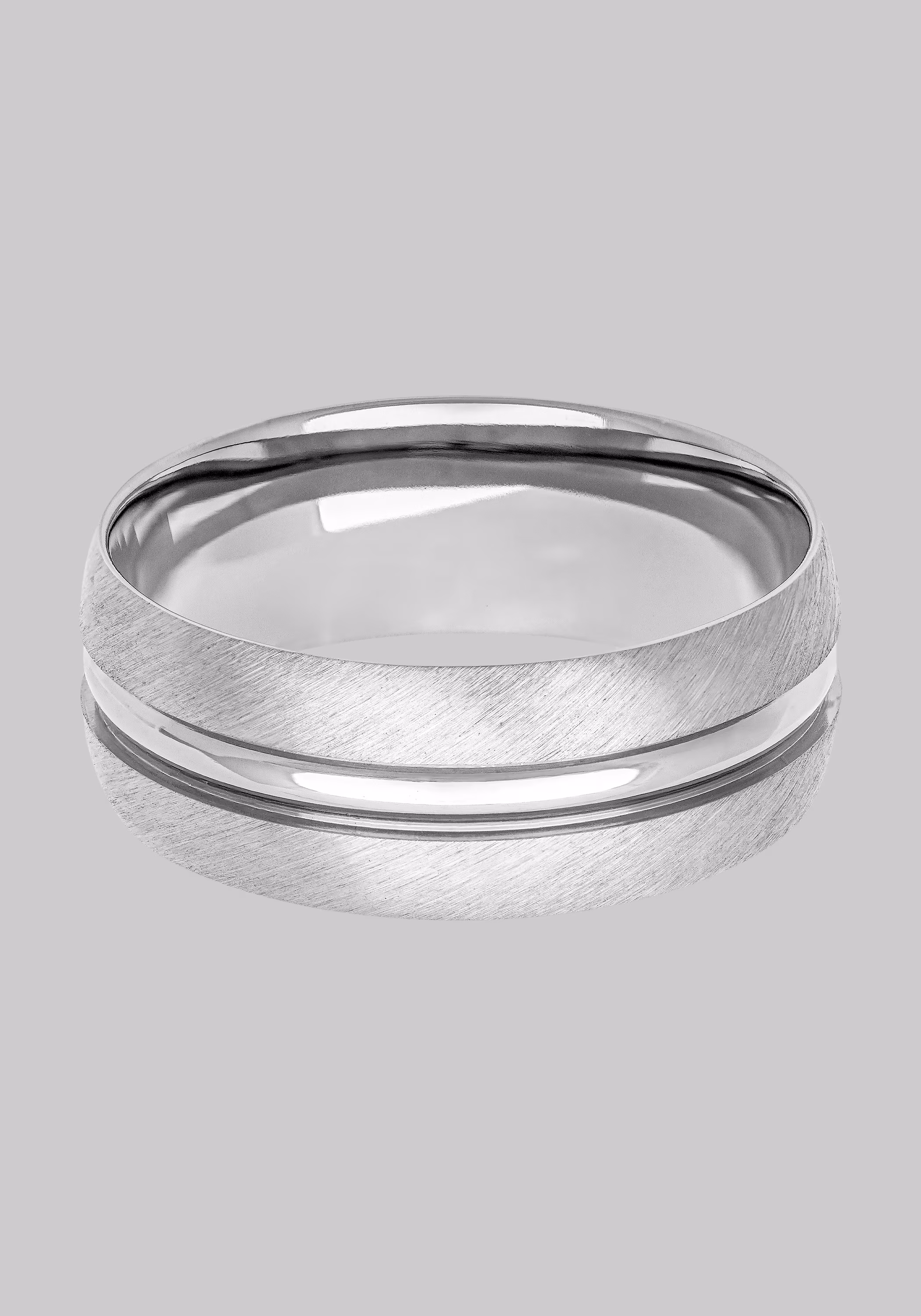 GTX 8mm Satin and Polished Finish Titanium Band