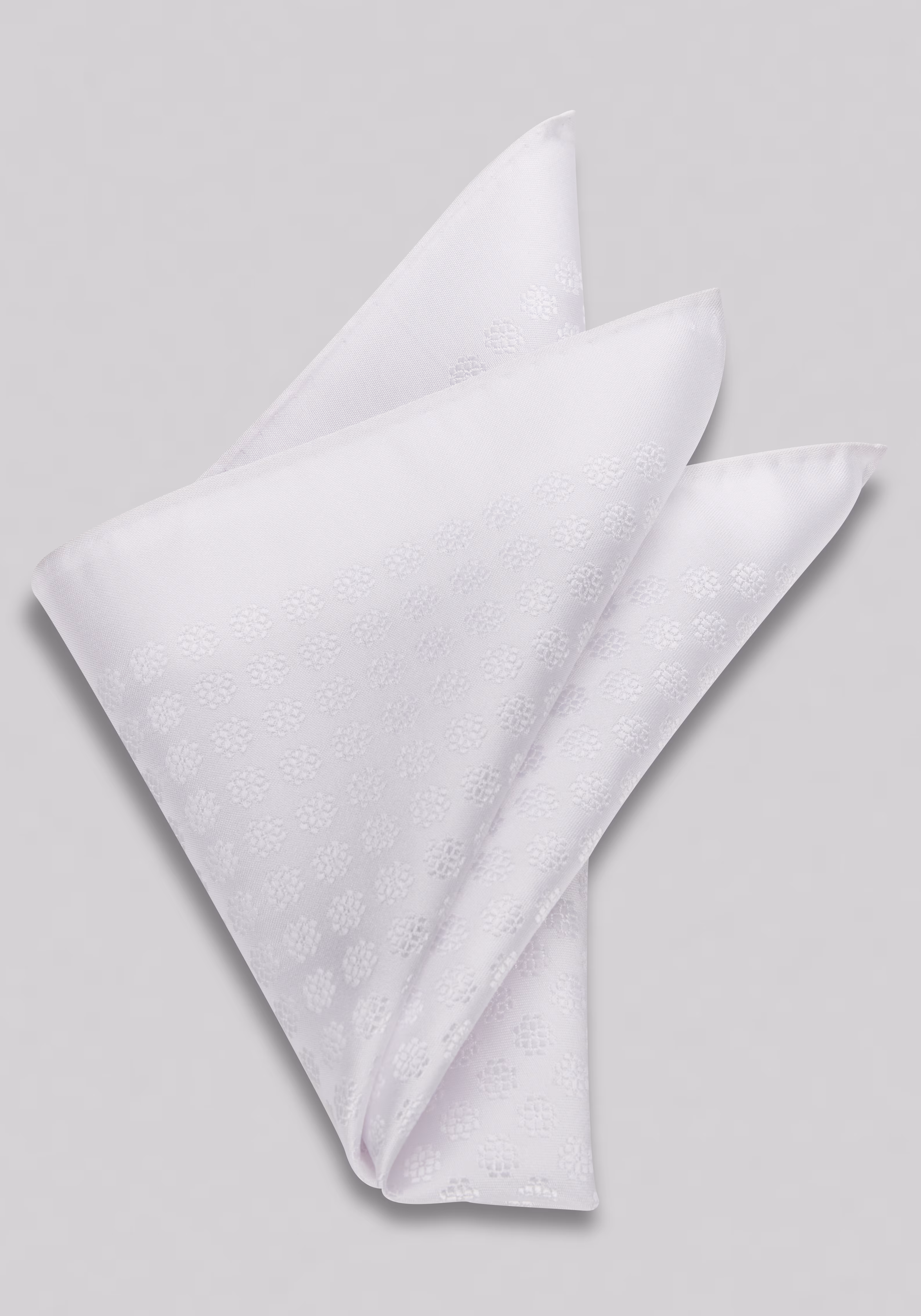 Jos. A. Bank Solid Textured Flower Pocket Square