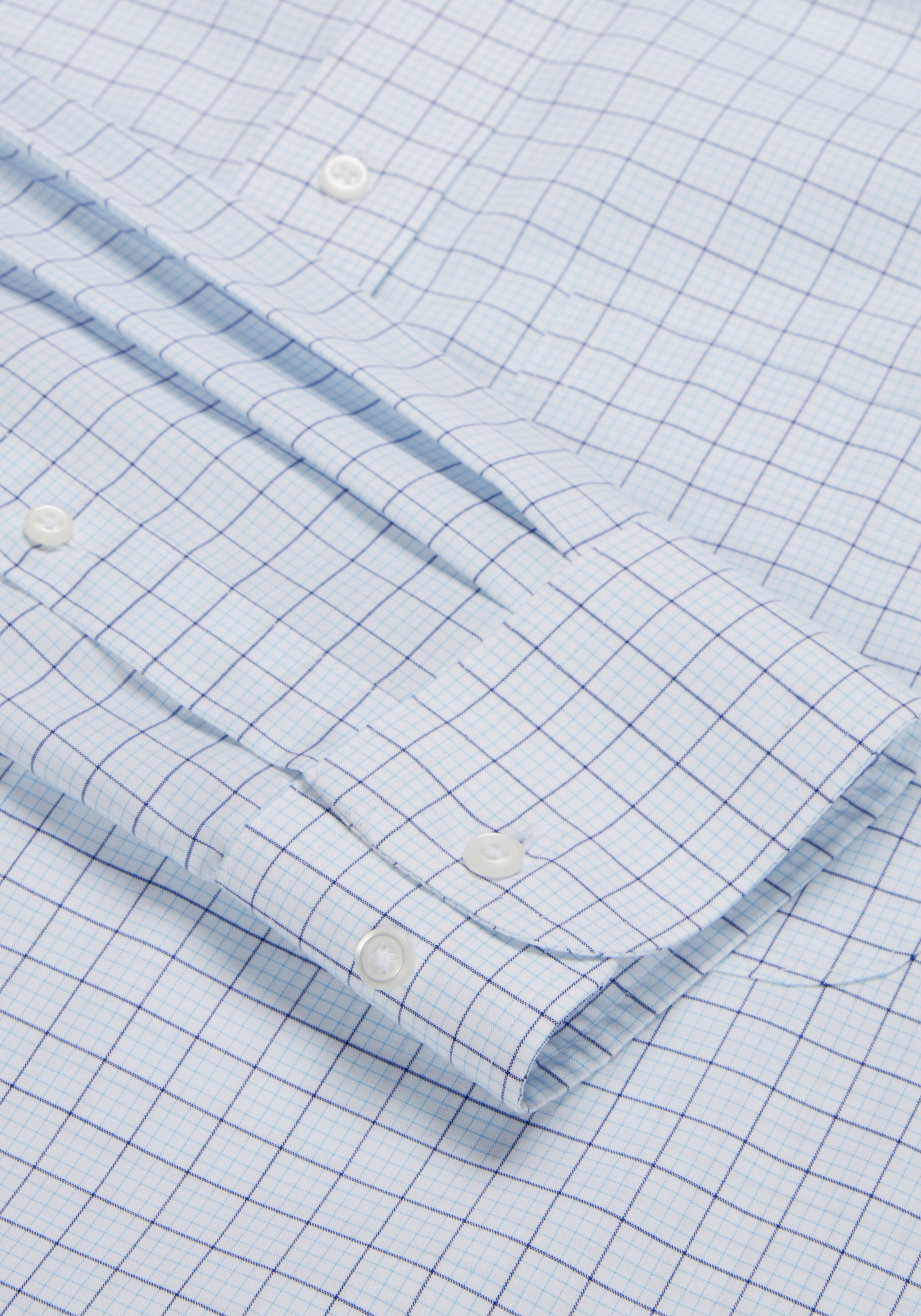 Traveler Collection Traditional Fit Button-Down Collar Grid Dress Shirt - Big & Tall