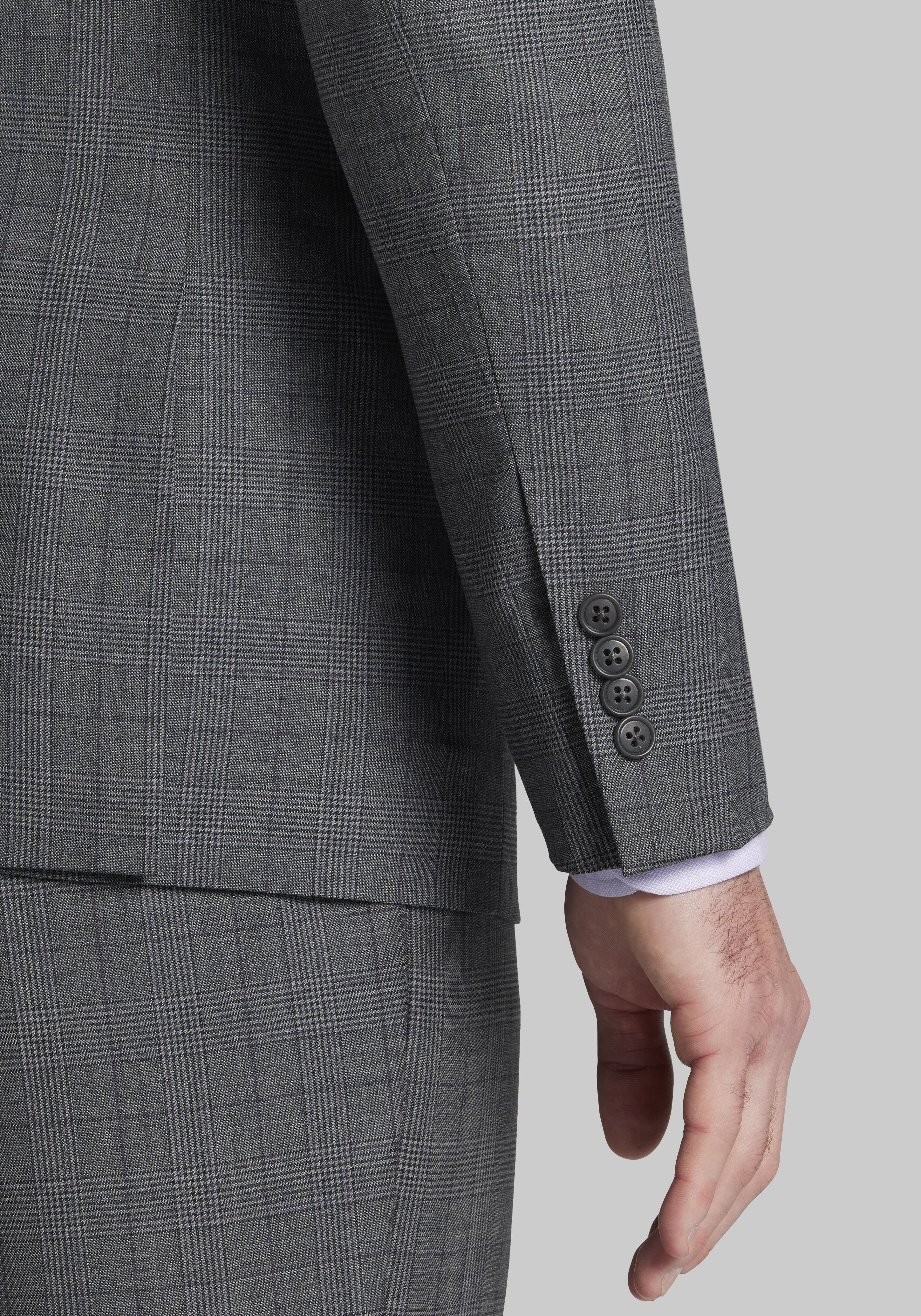 Jos. A. Bank Slim Fit Glen Plaid Suit