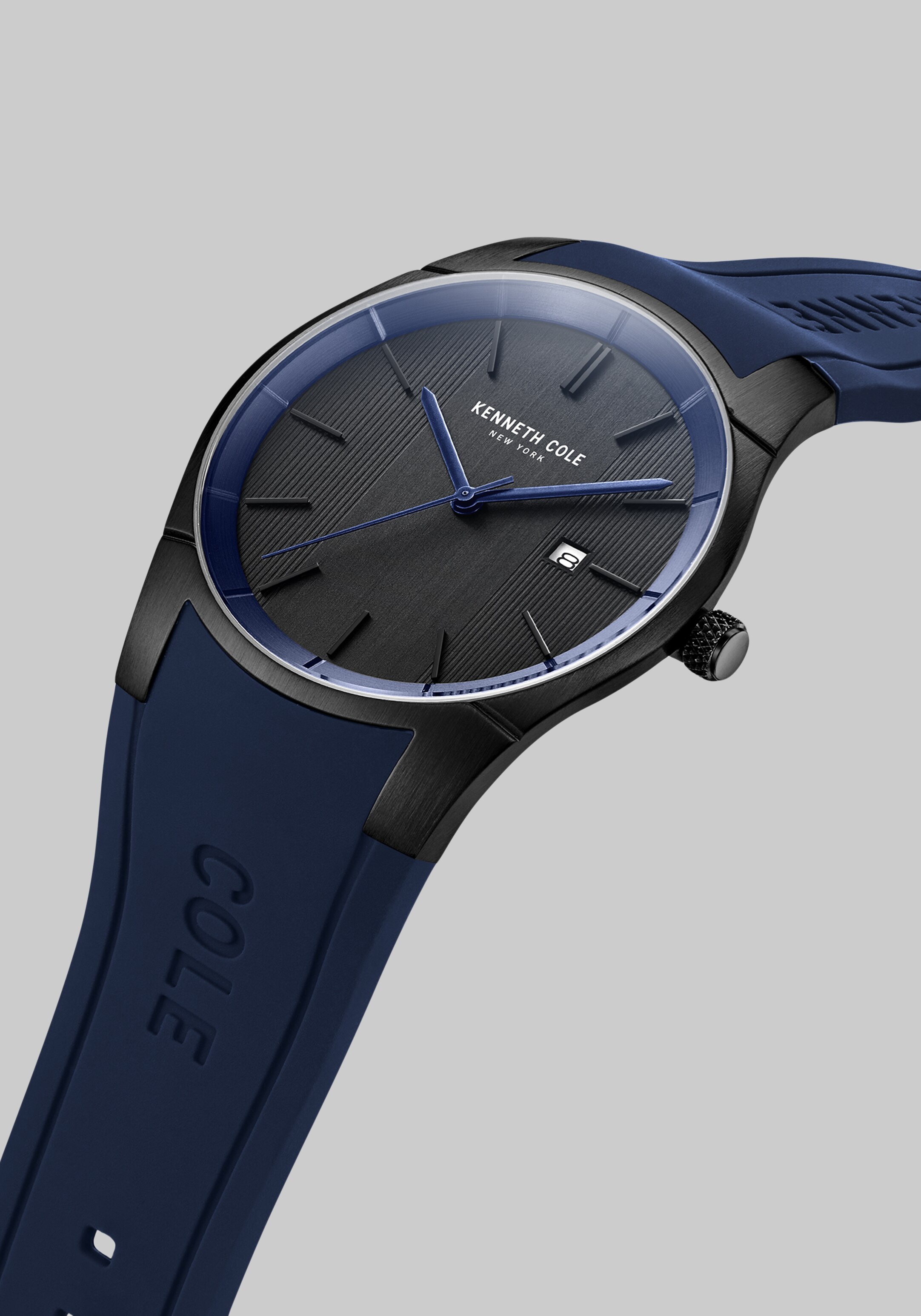 Kenneth Cole New York Silicone Strap Watch