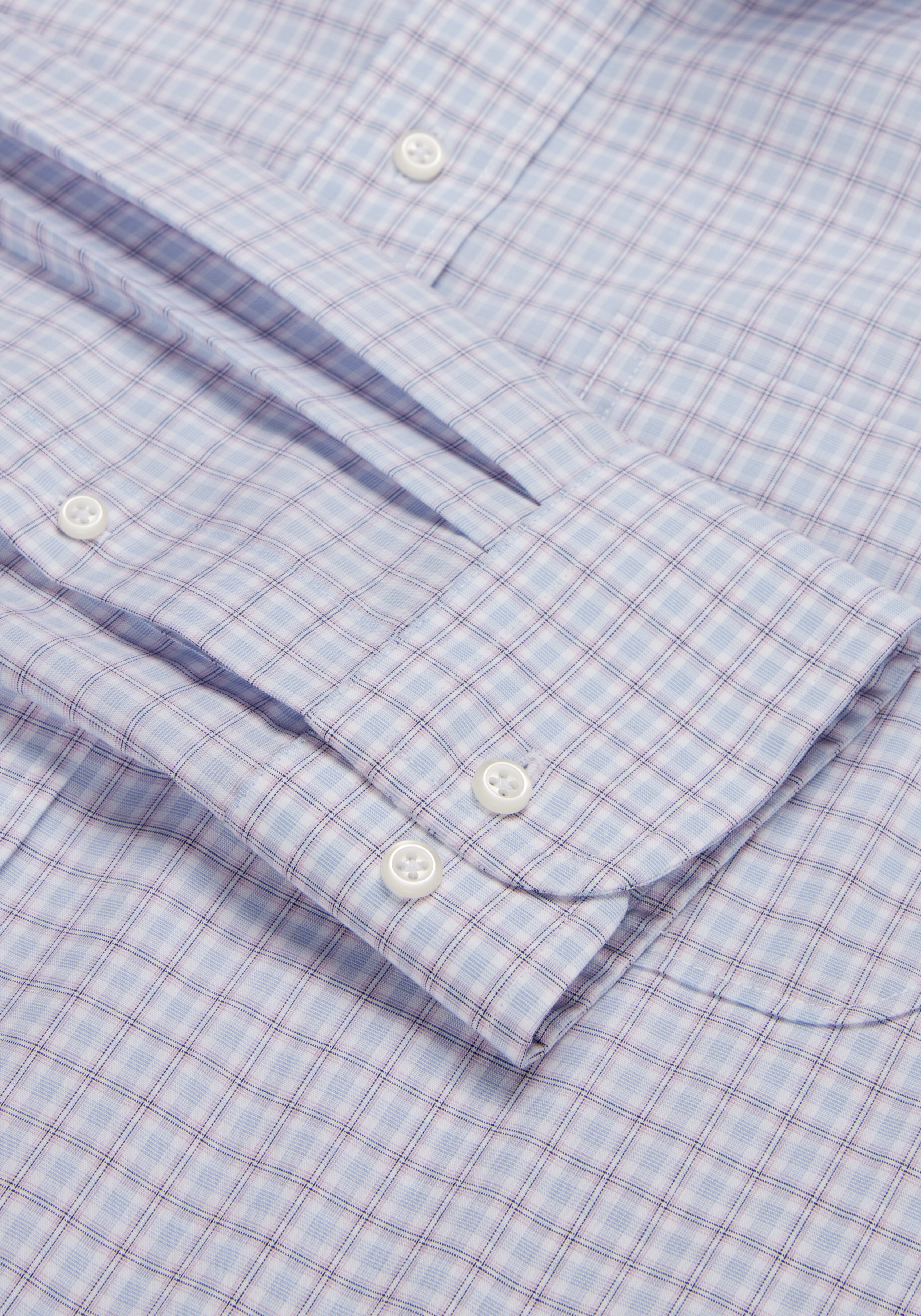 Jos. A. Bank Tailored Fit Button-Down Collar Plaid Dress Shirt