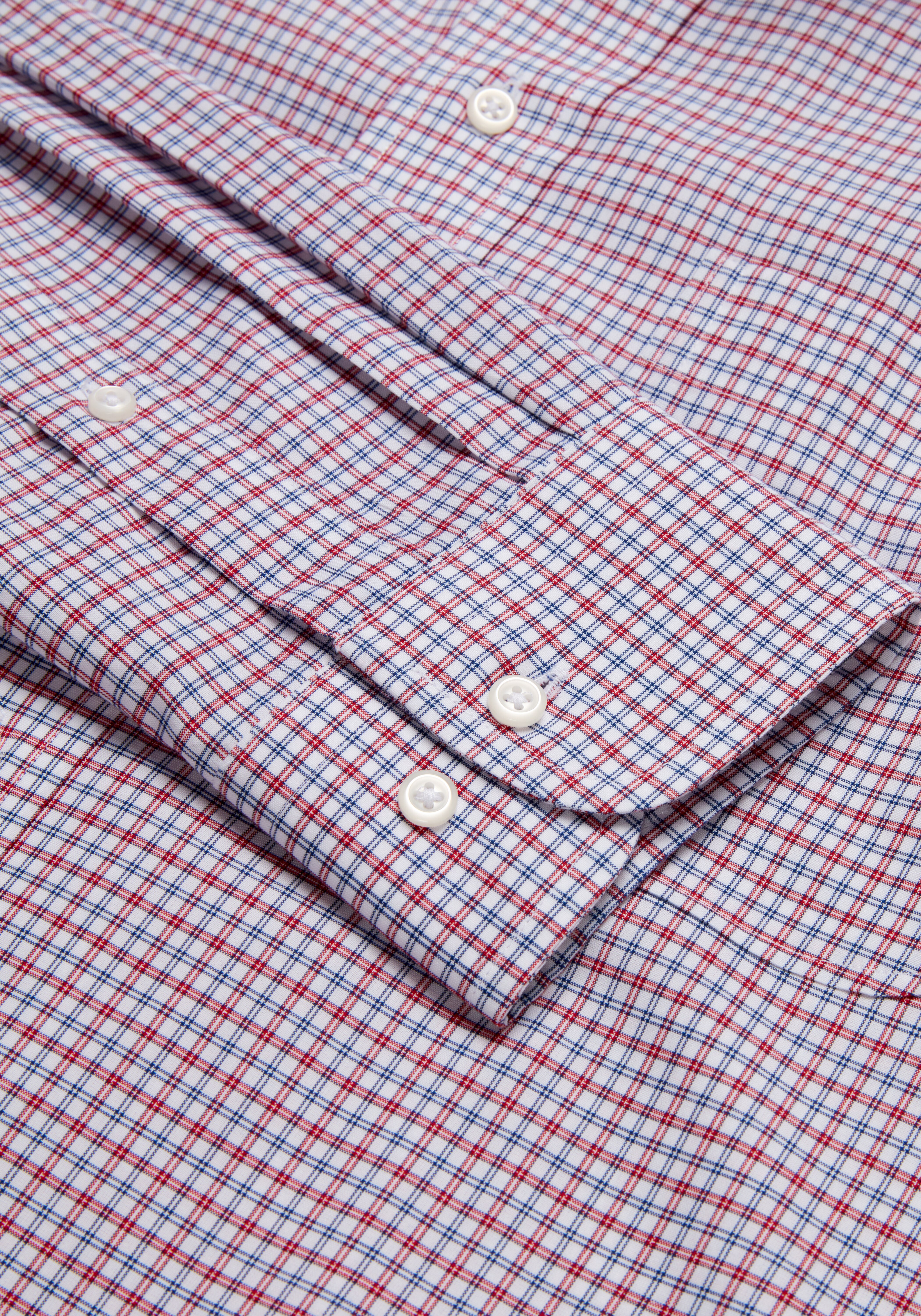 Traveler Collection Tailored Fit Button-Down Collar Plaid Dress Shirt