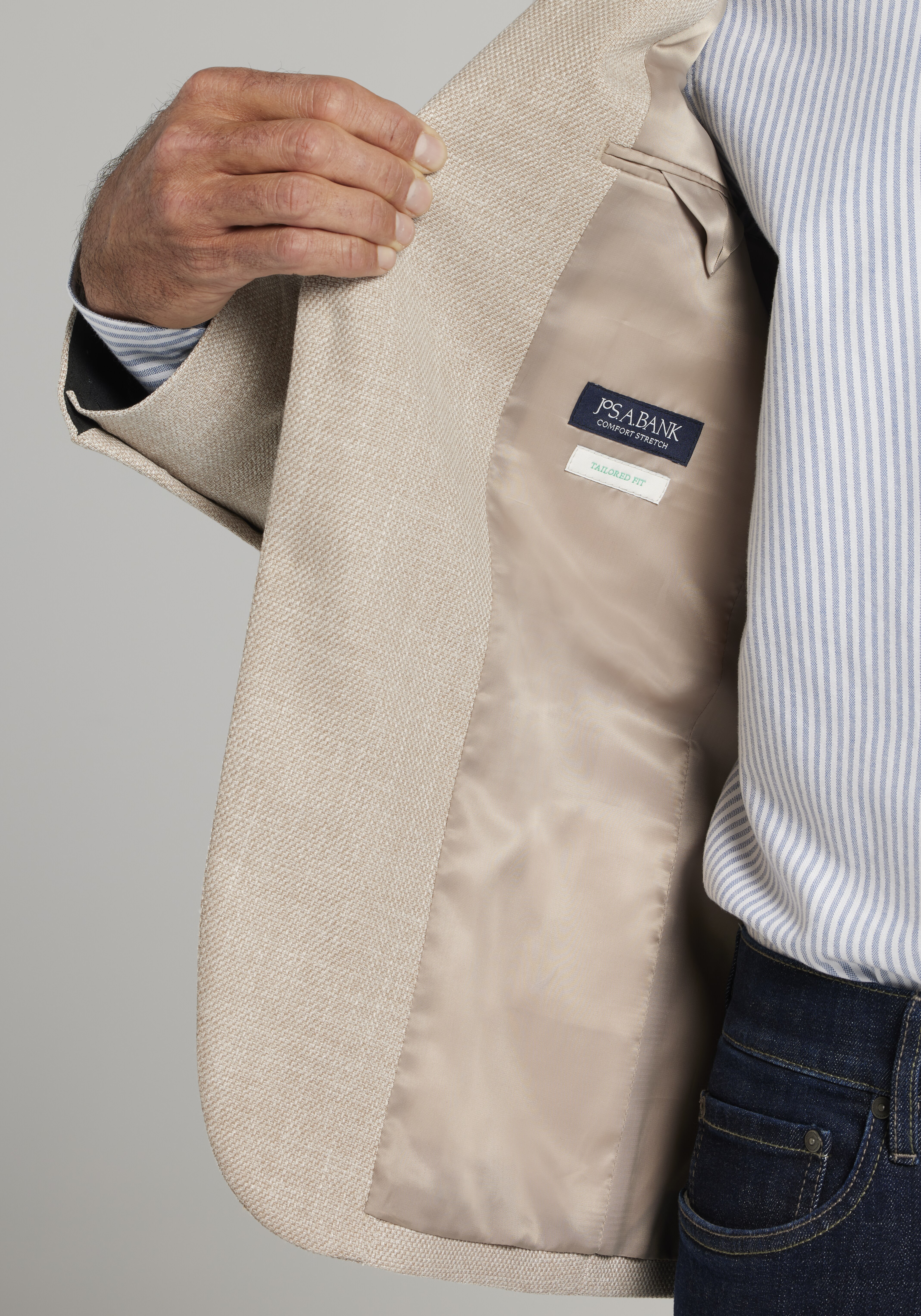 Jos. A. Bank Tailored Fit Comfort Stretch Textured Sportcoat - Big & Tall