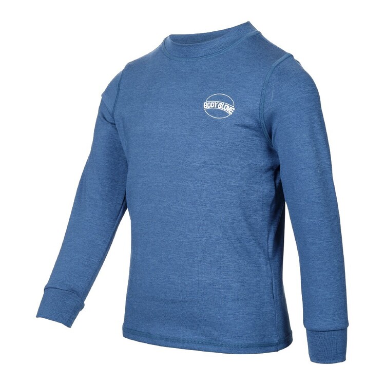 Body Glove Kids Long Sleeve Core Beach Print Rash Vest Navy Marle