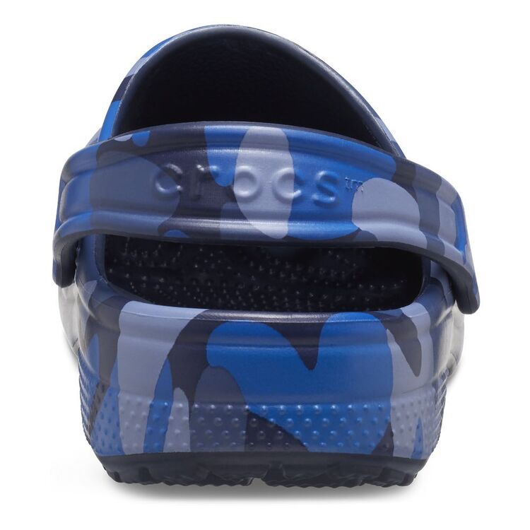Crocs Kids Classic Camo Clogs Navy