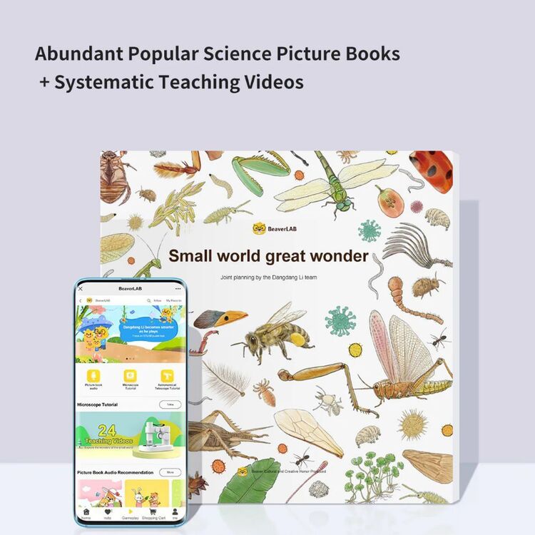 BEAVERLAB Smart Digital Microscope Kit White