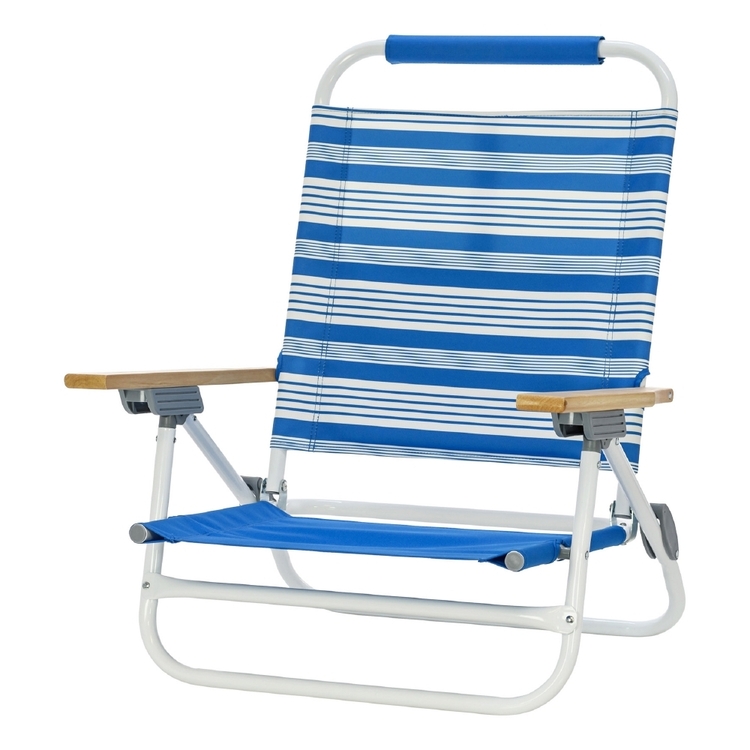 Life! Deluxe Chair with Bag Blue Nautical