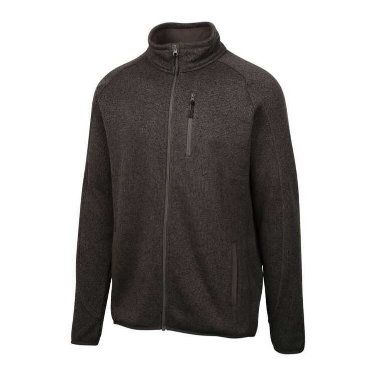 Gondwana Men's Full Knit Fleece Jacket Charcoal