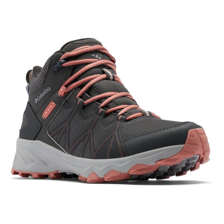 Columbia Women's Peakfreak II Outdry Waterproof Mid Hiking Boots Dark Grey & Dark Coral