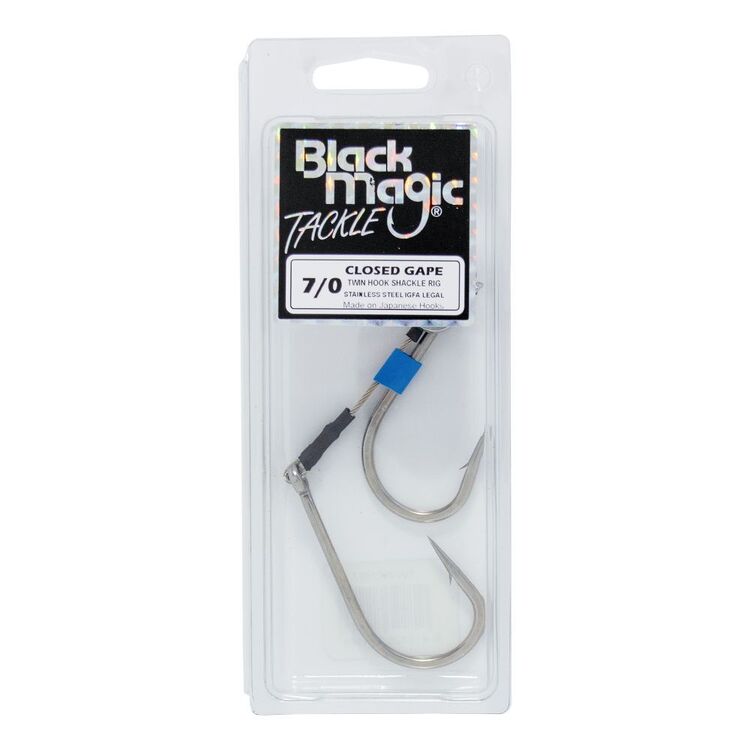 Black Magic Twin Shackle Rig - Closed Gape Silver