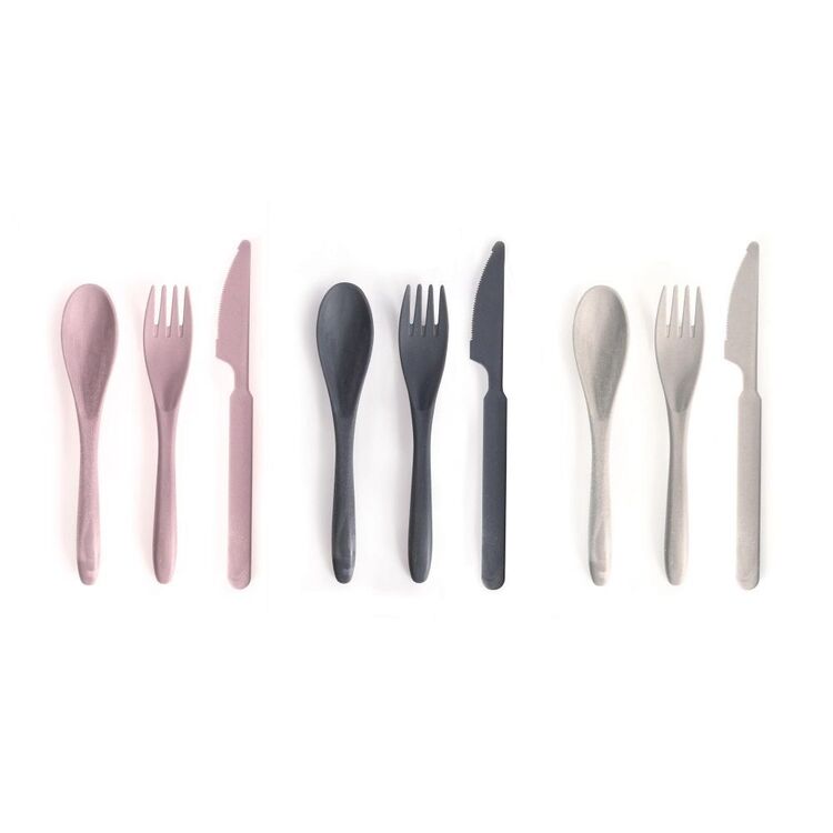 Is Gift Wheat Straw Travel Cutlery Set Assorted
