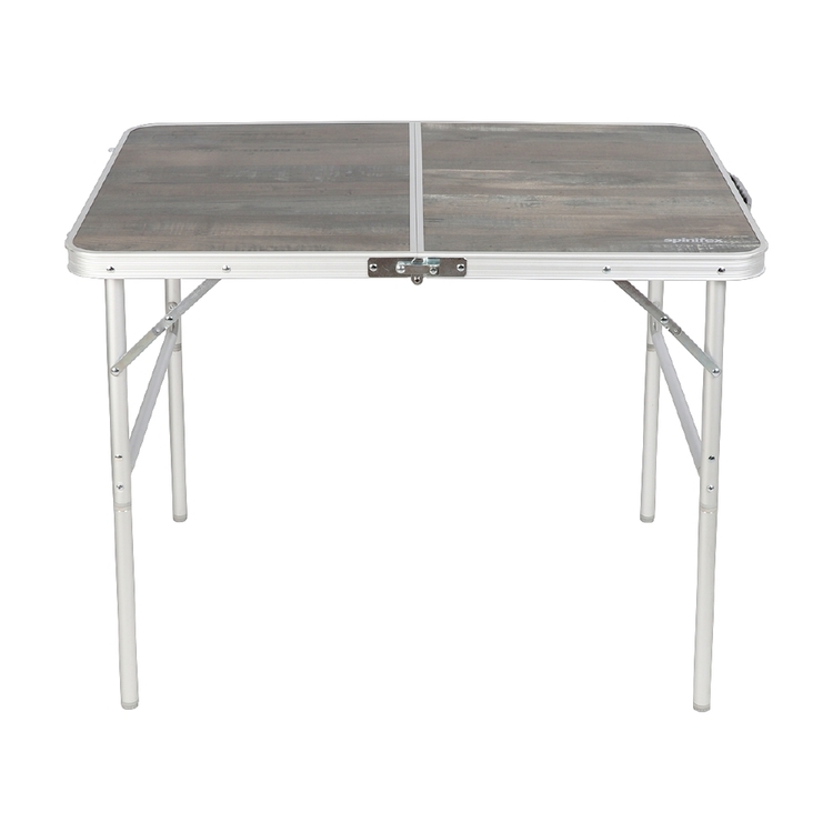 Spinifex Aluminium 90cm Camp Table Faux Wood 90 cm