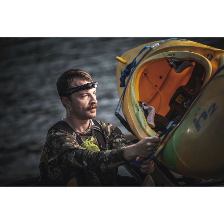 COAST Rechargeable Pure Beam Focusing LED Headlamp 400 Lumens Black