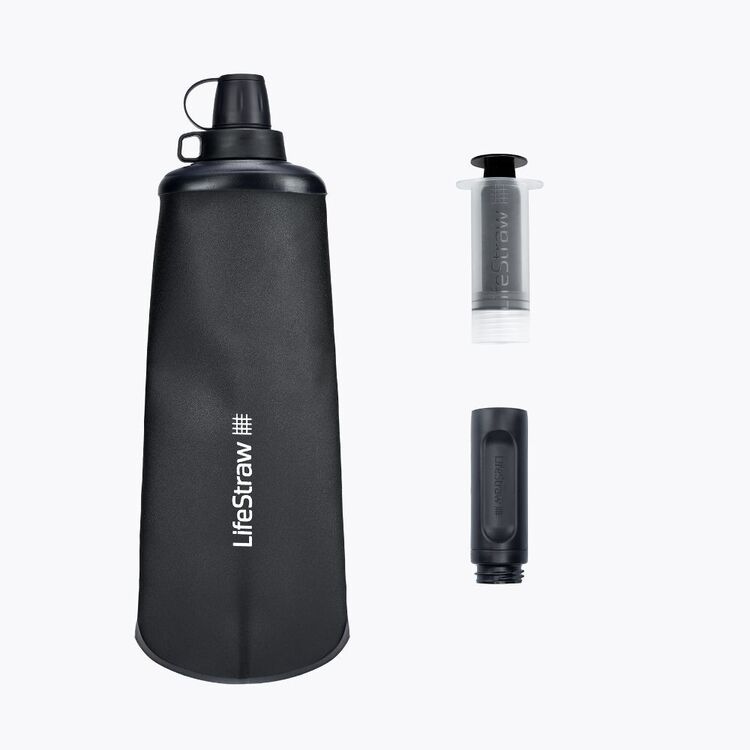 LifeStraw Peak Squeeze Bottle 1L Dark Grey 1 L