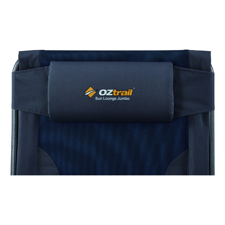 Oztrail Jumbo Sun Lounger Blue & Grey