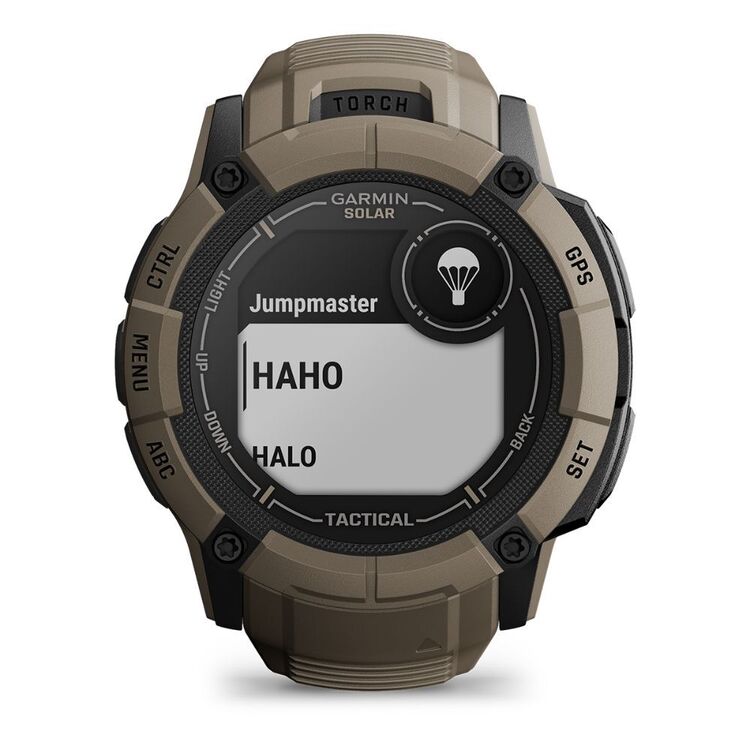 Garmin Instinct 2X Solar Tactical Rugged GPS Smartwatch Tan