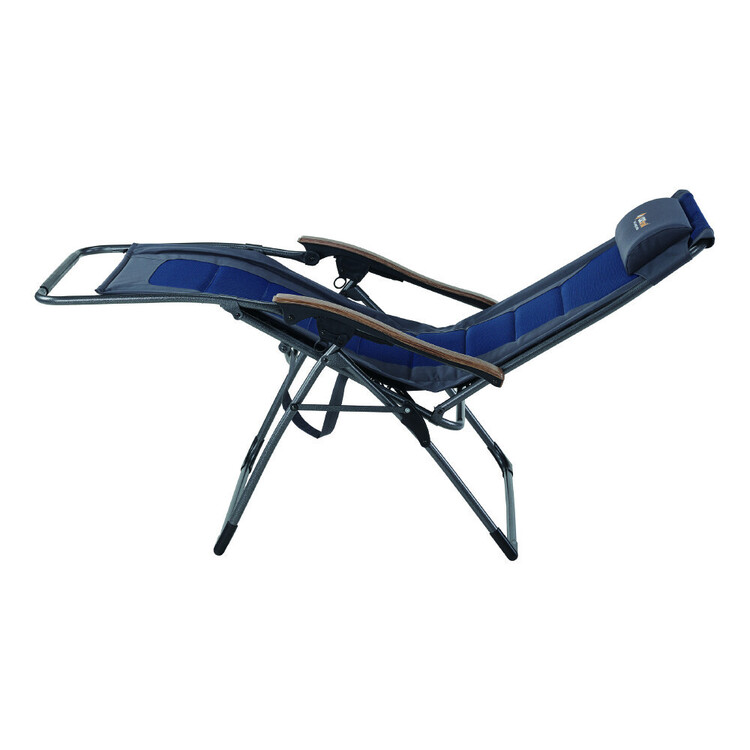 Oztrail Jumbo Sun Lounger Blue & Grey