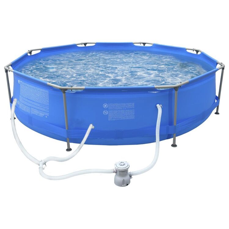 Avenli Round Swimming Pool 12ft Blue 12 ft