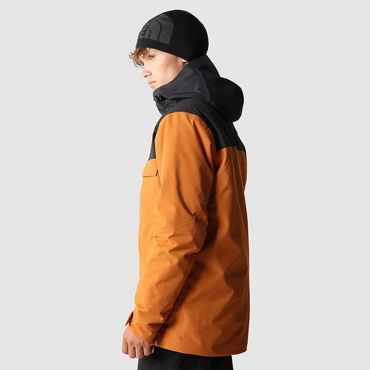 The North Face Men's Fourbarrel Tricot Jacket Leather Brown & Black