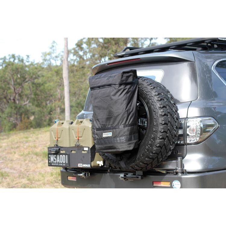 MSA Rear Wheel Rubbish Bin Black