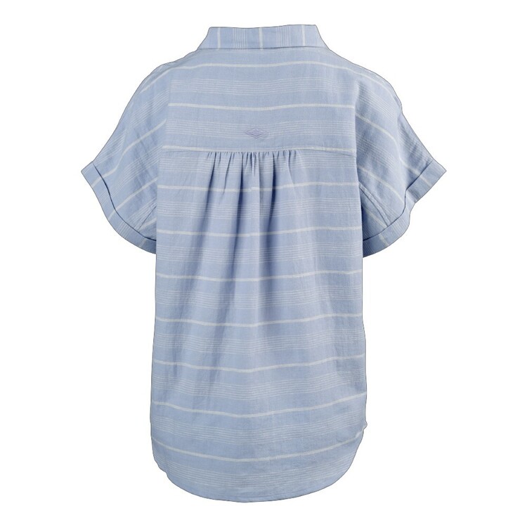 Mountain Designs Women's Morocco Short Sleeve Shirt Powder Blue