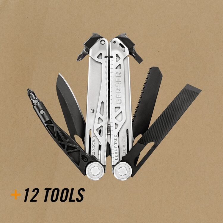 Gerber Dual Force Multitool Black & Silver