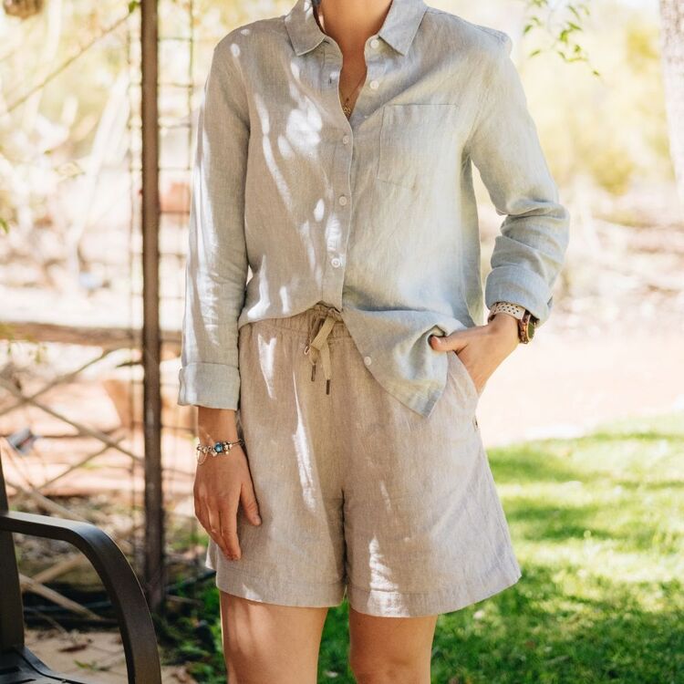 Mountain Designs Women's Hemp Blend Shorts Natural