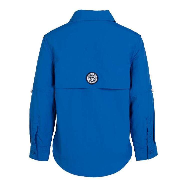 Trip In A Van Kids Fishing Shirt Blue