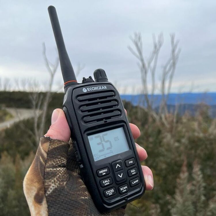 Ecoxgear 5 Watt UHF CB Radio Handheld Twin Pack Black 5 Watts