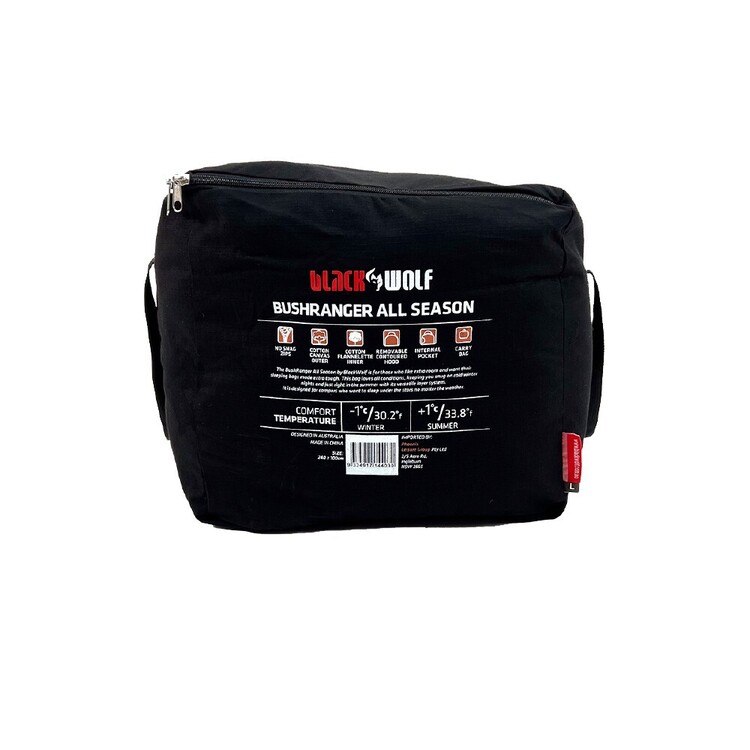Blackwolf Bushranger All Season 0C° Sleeping Bag Black Black