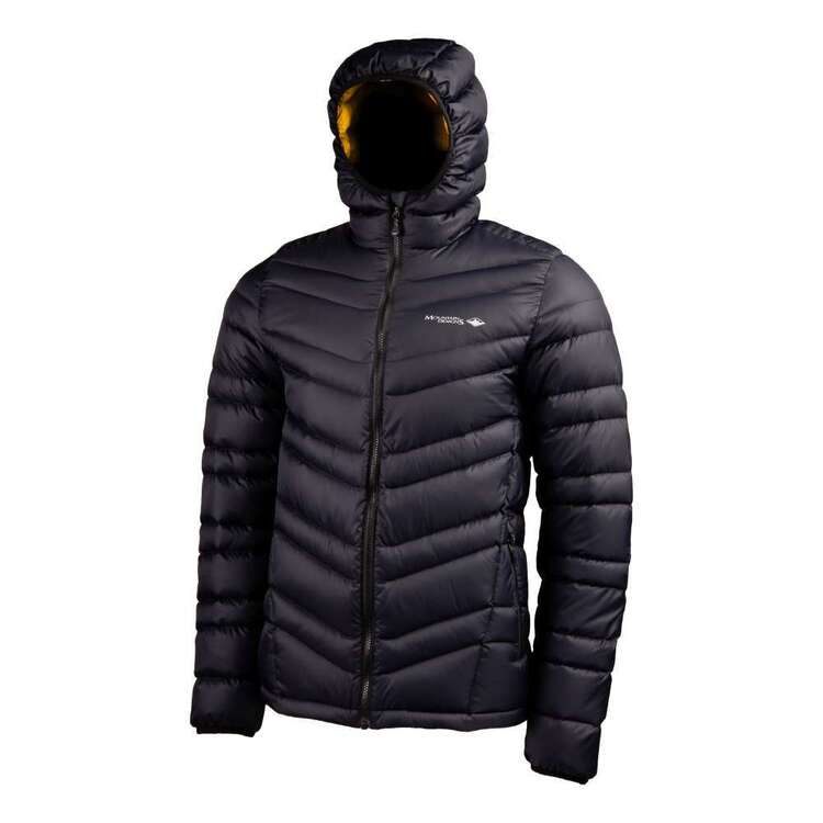 Mountain Designs Men's Peak 700 Down Jacket Black & Yellow