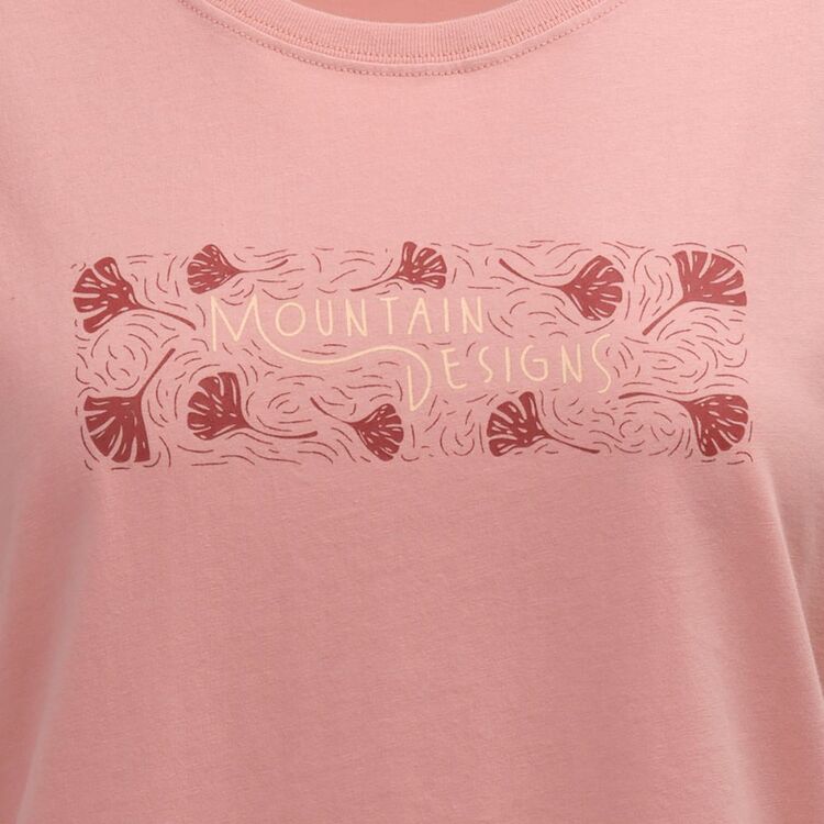 Mountain Designs Women's Australus Short Sleeve Tee Rosette