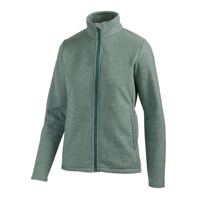 Mountain Designs Women's Ruby Full Zip Fleece Jacket Ivy Green & White