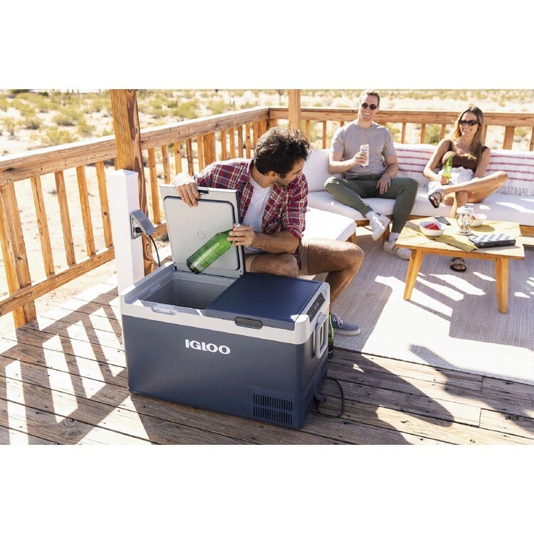 Igloo ICF 80L Dual Zone Fridge / Freezer Blue