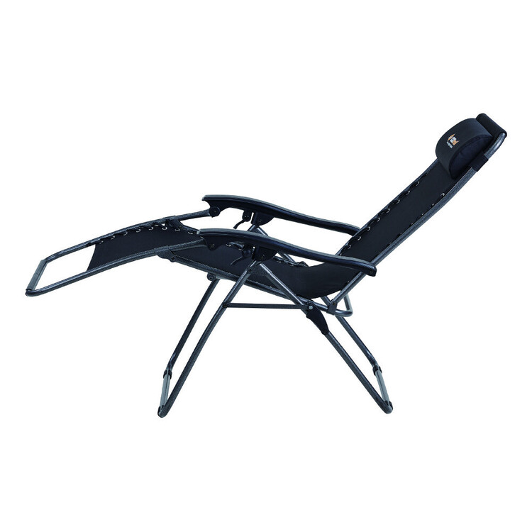 Oztrail Daybreak Sun Lounger Black
