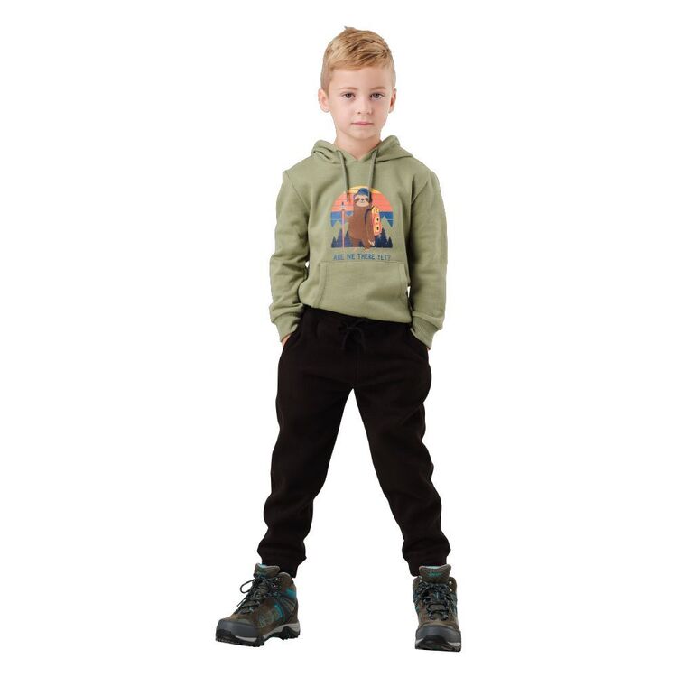 Cape Kids' Recycled Polar Fleece Pants Black