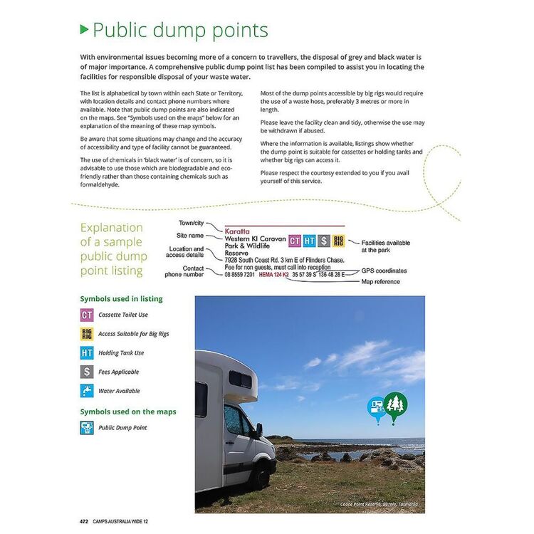 Camps 12 Australia Wide Free & Budget Camping Sites Guide Standard Edition Multicoloured A4