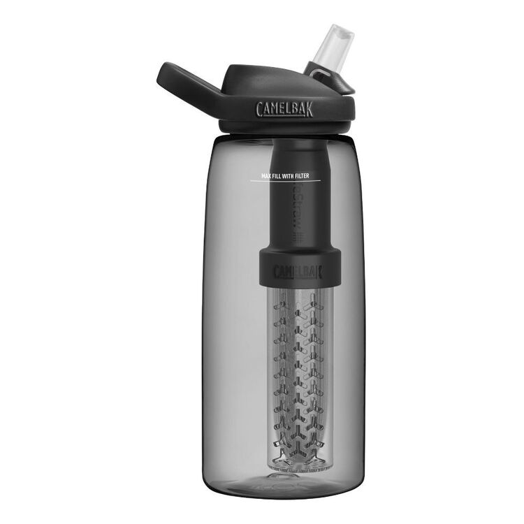 CamelBak Eddy + 1L Water Bottle With Lifestraw Black 1 L