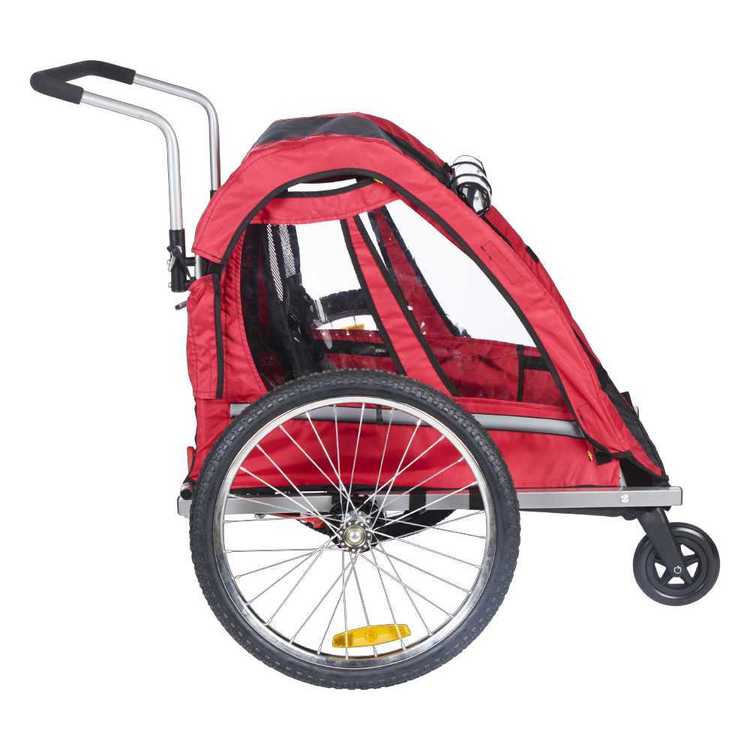 Fluid Convertible Child Trailer Rapid Red