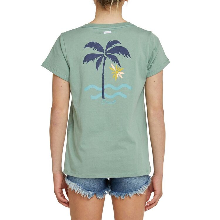 O'Neill Girls Island Time Tee Sage Green