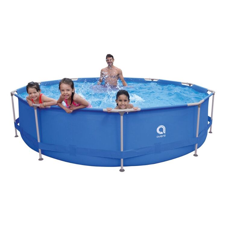 Avenli Round Swimming Pool 12ft Blue 12 ft