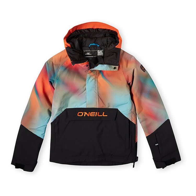 O'Neill Youth Boy's Anorak Snow Jacket Dark Blue Fade Halftone