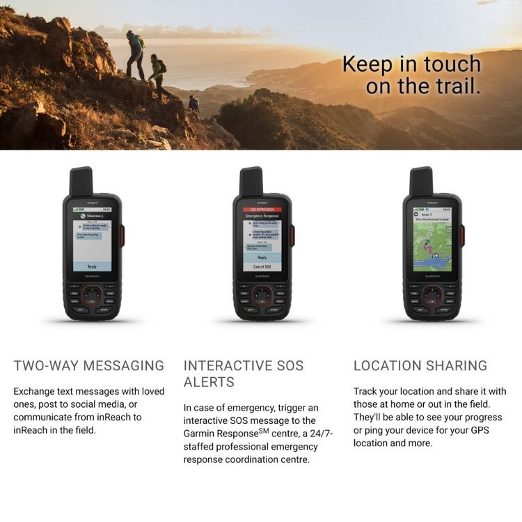 Garmin Handheld GPSMap 67i GPS Handheld and Satellite Communicator Orange & Black