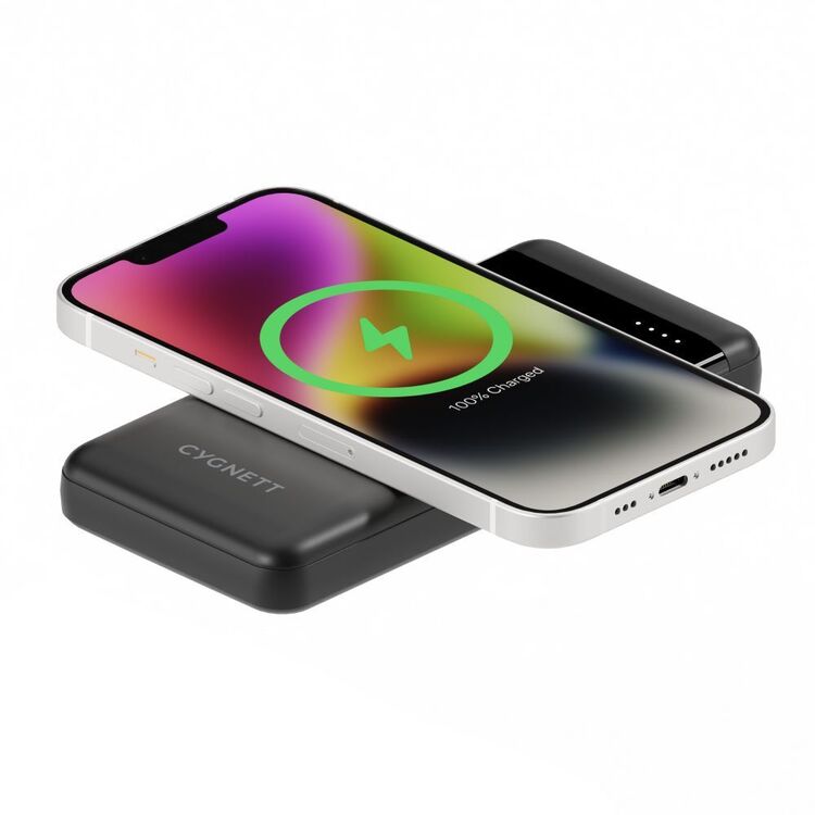 Cygnett Chargeup Swift 10k Wireless Powerbank Black 10K