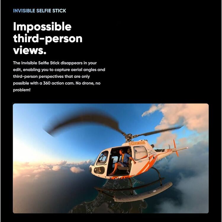 Insta360 ONE RS 1-Inch 360 Action Cam Black