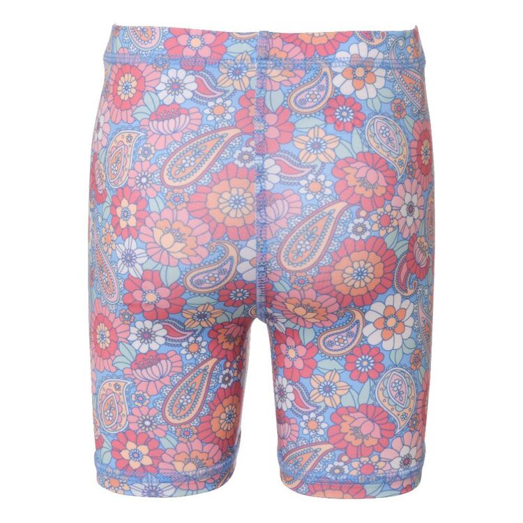 Trip In A Van Kids Bike Shorts Paisley Floral Aop