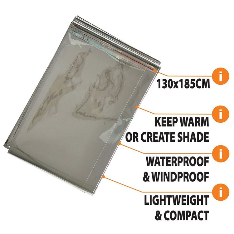 Spinifex Emergency Blanket Grey