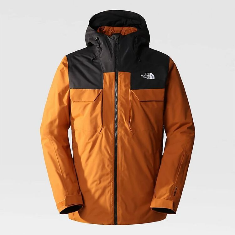 The North Face Men's Fourbarrel Tricot Jacket Leather Brown & Black